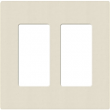 Lutron, SC-2-PM, Screwless Wallplate - 2 Gang - Pumice