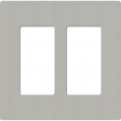 Lutron, SC-2-PB, Screwless Wallplate - 2 Gang - Pebble