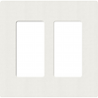 Lutron, SC-2-RW, Screwless Wallplate - 2 Gang - Architectural White