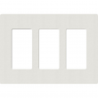 Lutron, SC-3-LG, Screwless Wallplate - 3 Gang - Lunar Gray