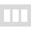 Lutron, SC-3-MI, Screwless Wallplate - 3 Gang - Mist