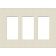 Lutron, SC-3-PM, Screwless Wallplate - 3 Gang - Pumice