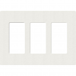 Lutron, SC-3-RW, Screwless Wallplate - 3 Gang - Architectural White