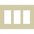 Lutron, SC-3-SA, Screwless Wallplate - 3 Gang - Sage