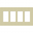 Lutron, SC-4-SA, Screwless Wallplate - 4 Gang - Sage