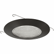 Nora NT-23BZ Modern Bronze 6 Inch Fresnel Shower Lens w/ Metal Recessed Light Trim, M79468