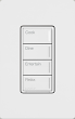 Lutron, RRST-HN4B-WH. RadioRA 3 Sunnata RF Hybrid Keypad - 4 Button - White