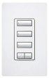 Lutron, RRD-HN3BSRL-BI, RadioRA-2 CL Hybrid Keypad, Biscuit