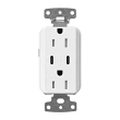 Lutron, SCR-15-CCTR-SW, Claro 15A Tamper-Resistant USB Type C Duplex Receptacle - Snow White