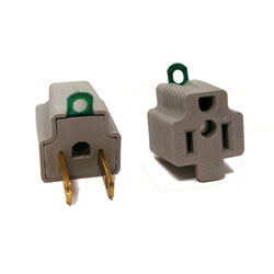Cooper Wiring Devices, Grounding Adapter, 419GY