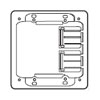 Mounting Plate Brackets (Non-Metallic), MPAL2, M43065