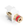 Leviton, QuickPort&reg; Binding Post Snap-In Adapter, 40833-BWR