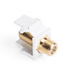Leviton, QuickPort&reg; F-Type Snap-In Connector, 40831-BW