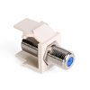 Leviton, QuickPort&reg; F-Type Snap-In Connector, 41084-FTF