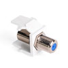 Leviton, QuickPort&reg; F-Type Snap-In Connector, 41084-FWF