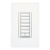 Lutron, Radio RA2 SeeTouch Hybrid Keypad  6 Buttons with Raise and Lower, RRD-H6BRL-WH