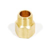 Brecco, ACBE050075, 1/2" x 3/4" NPT Brass Extension Coupling, Brass Extension Couplings for Sprinklers, 1/2" x 3/4" Brass Extenison Coupling, Lead Free Brass Extenison Couplings, M66326