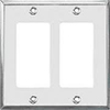Mulberry, 97835, 2 Gang 2 Decora/GFI, Jumbo, Stainless Steel, Wall Plate