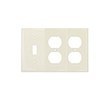Mulberry, 92553, 2 Duplex Receptacle 1 Toggle Switch, Lexan, Ivory, Wall Plate