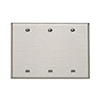 Mulberry, 83153, 3 Gang 3 Blank, Chrome, Wall Plate 