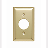 Mulberry, 64091, 1 Gang Single Receptacle, Polished Brass, Wall Plate