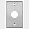 Mulberry, 97581, 1 Gang 1" Hole/Grommet, Stainless Steel, Wall Plate