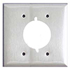 Mulberry, 97227, 2 Gang Single Receptacle 50 Amp, Stainless Steel, Wall Plate