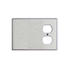 Mulberry, 97423, 3 Gang 1 Duplex Receptacle 2 Blank, Stainless Steel, Wall Plate