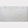Mulberry, 97154, 4 Gang 4 Blank, Stainless Steel, Wall Plate