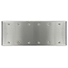 Mulberry, 97156, 6 Gang 6 Blank, Stainless Steel, Wall Plate
