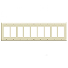 Mulberry, 84409, 9 Gang 9 Decora/GFI, Metal, Ivory, Wall Plate