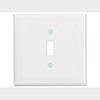 Mulberry, 86772, 2 Gang 1 Toggle Switch, Metal, White, Wall Plate