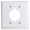 Mulberry, 86223, 2 Gang 1 Single Receptacle 50 Amp, Metal, White, Wall Plate