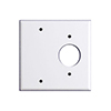 Mulberry, 86552, 2 Gang 1 Single Receptacle 1 Blank, Metal, White, Wall Plate