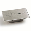 Lew Electrical Fittings, RRP-2-NS, Duplex Receptacles Nickel Silver Cover