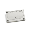 Lew Electrical Fittings, 6304-DFB-1-A, Rectangular Cover