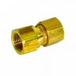 Approved Vendor, 1/4" X 1/8" Tube to Female Pipe Straight Adapter, Compression Fitting, 66-42LF, M73149
