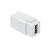 Leviton, QuickPort&reg; USB Feedthrough Connector, 40835-W