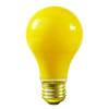 Satco S6093 - 25 Watt - A19 - Yellow - 1000 Life Hours - 130 Volt - Bug Light 