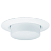 Lightolier 1078 Lexan Dish Diffuser Reflector Trim, Opal, Wet Location, 5", White 