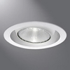 Cooper Lighting 419P HaloÂ® 1-Light Ceiling Mount 6 Inch Regressed Eyeball With Splay trim; White
