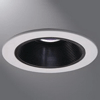 Cooper Lighting 1493P Halo Coilex Recessed Mount 4 Inch Baffle Trim; 50/75 Watt, 12 Volt, Die-Cast Aluminum Trim Ring, White With Black Baffle