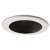 NL-411 4" Black Adjustable Stepped Baffle with Ring