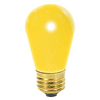 Satco S3960 11 Watt S14 Incandescent 130 Volt Medium Base Light Bulb Ceramic Yellow, 4 Pack 
