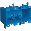 Carlon, Zip BoxÂ® Blue 3-Gang PVC Outlet Box, B355R