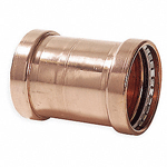 Approved Vendors, PPCL0012, Imported Copper Press Coupling without Stop, 1/2" Copper Coupling without Stop, P x P