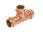 Approved Vendors, PCRT3404, Imported Copper Press Reducing Tee, 3/4" x 1/2" x 3/4" Copper Reducing Tee