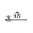 BrassCraft, Lead Free Straight Stop Valve with Sweat Extension and Bell Escutcheon, M77506