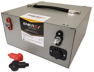 EnerZ Battery, EZ1-12-200HC, Handle with Cigarette lighter port outlet 