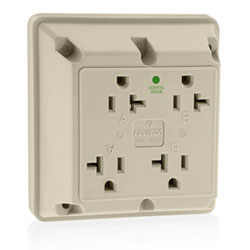 Leviton, 4-In-1 Receptacle, 21254-HI